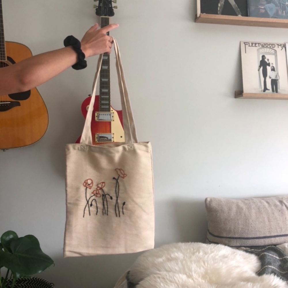 hand embroidered bag!